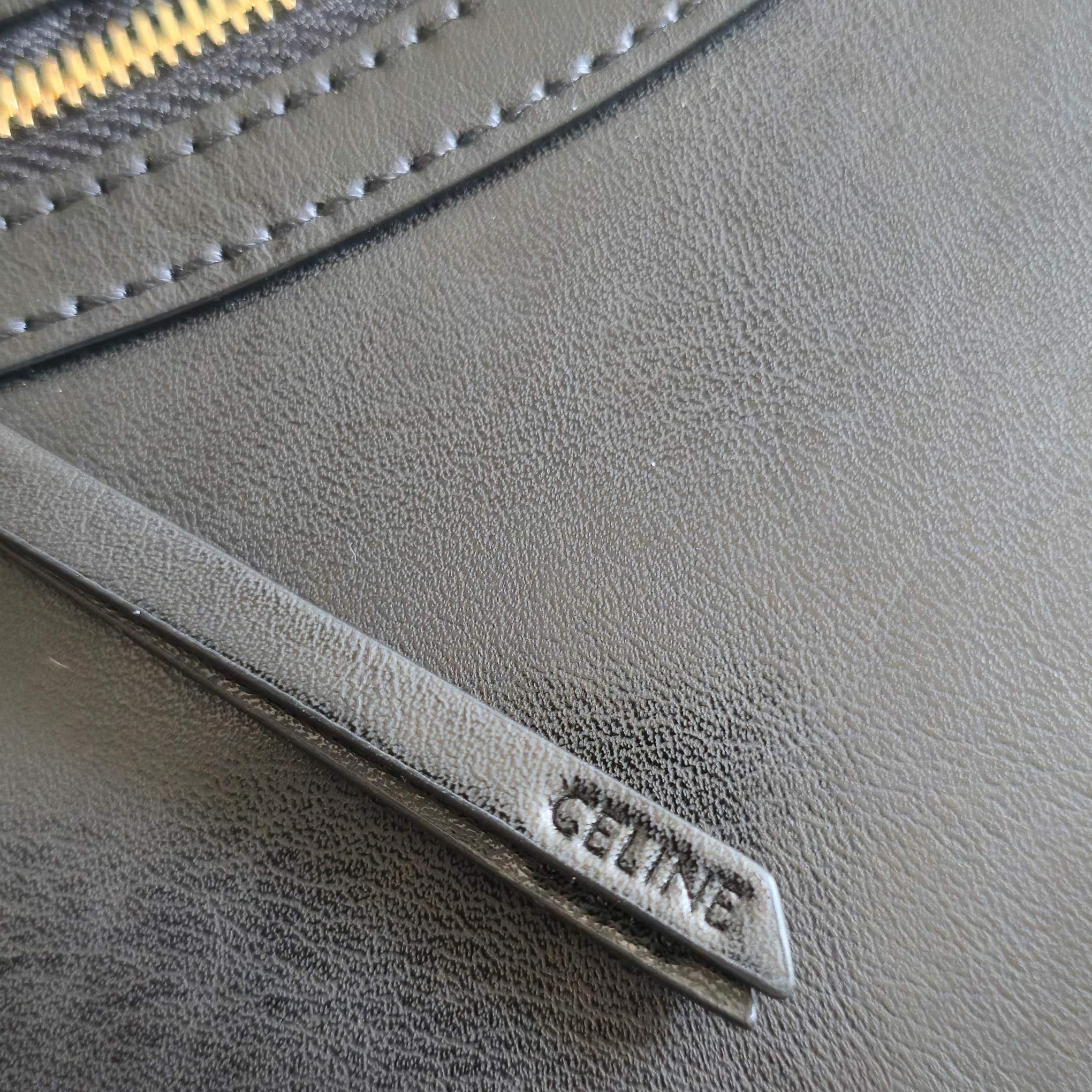 Celine 2026 Flat Cabas New Luggage Bag Black Calfskin 276207