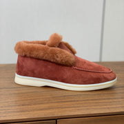 LP Open Walk Chukka Boot Rust Suede Lamb Fur