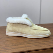 LP Open Walk Chukka Boot Light Lime Suede Lamb Fur