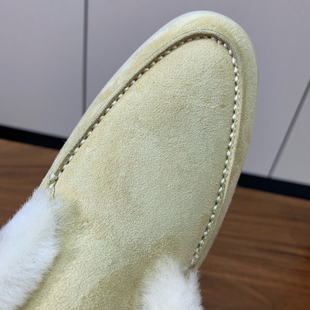 LP Open Walk Chukka Boot Light Lime Suede Lamb Fur