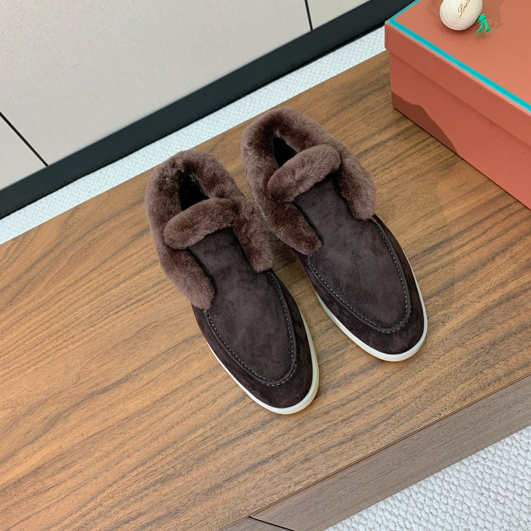 LP Open Walk Chukka Boot Chocolate Suede Lamb Fur