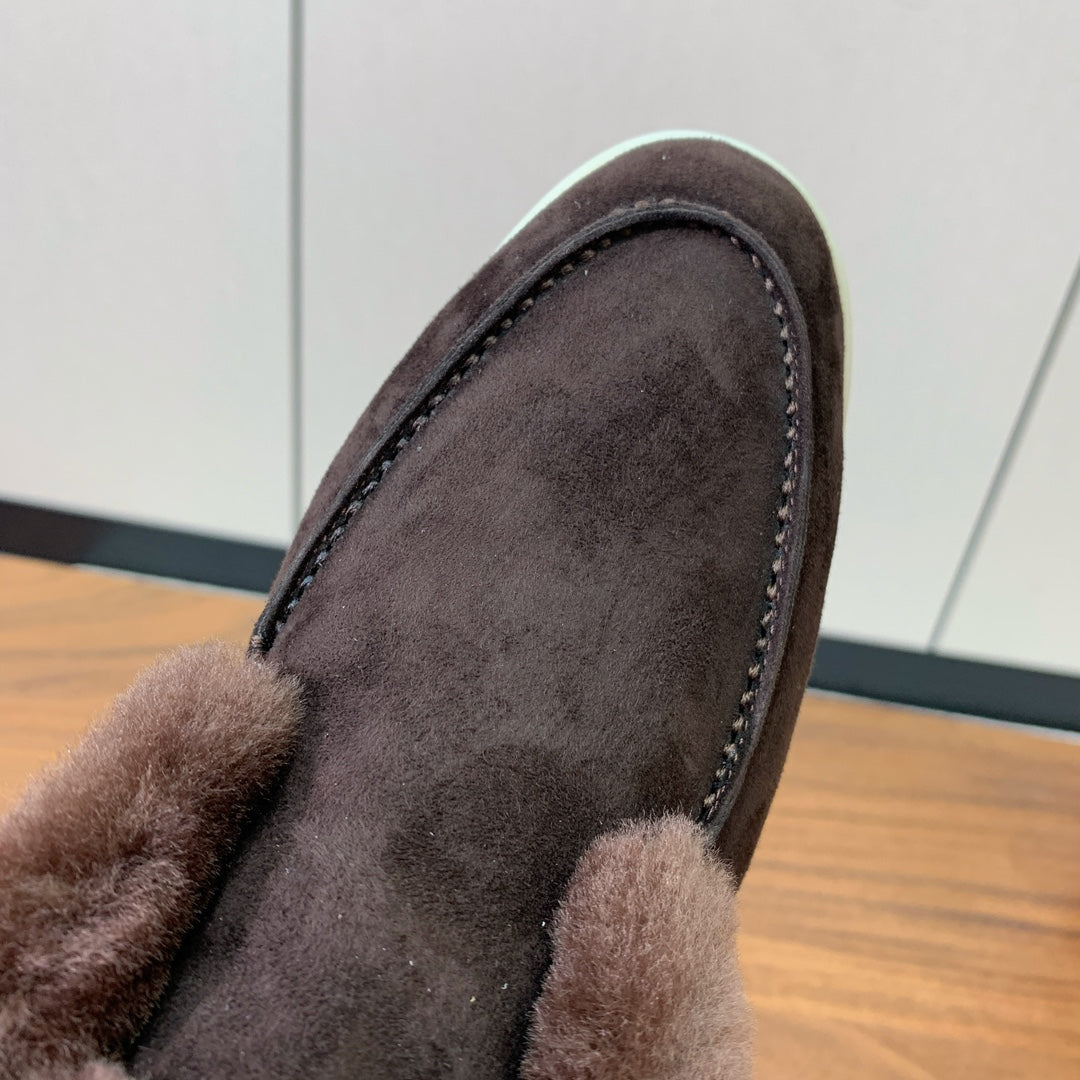 LP Open Walk Chukka Boot Chocolate Suede Lamb Fur