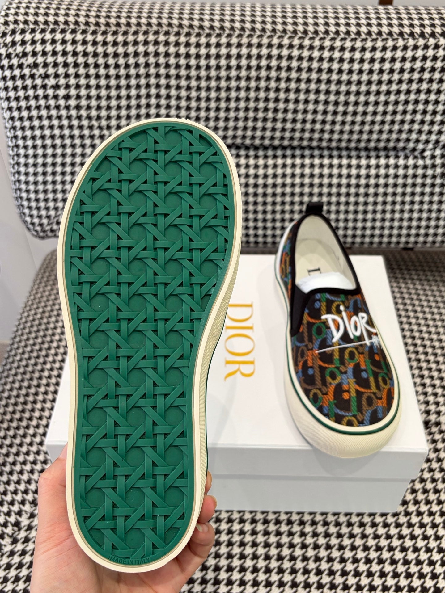 Dior 2026 Slip-on Sneaker Fabric Leather 910944