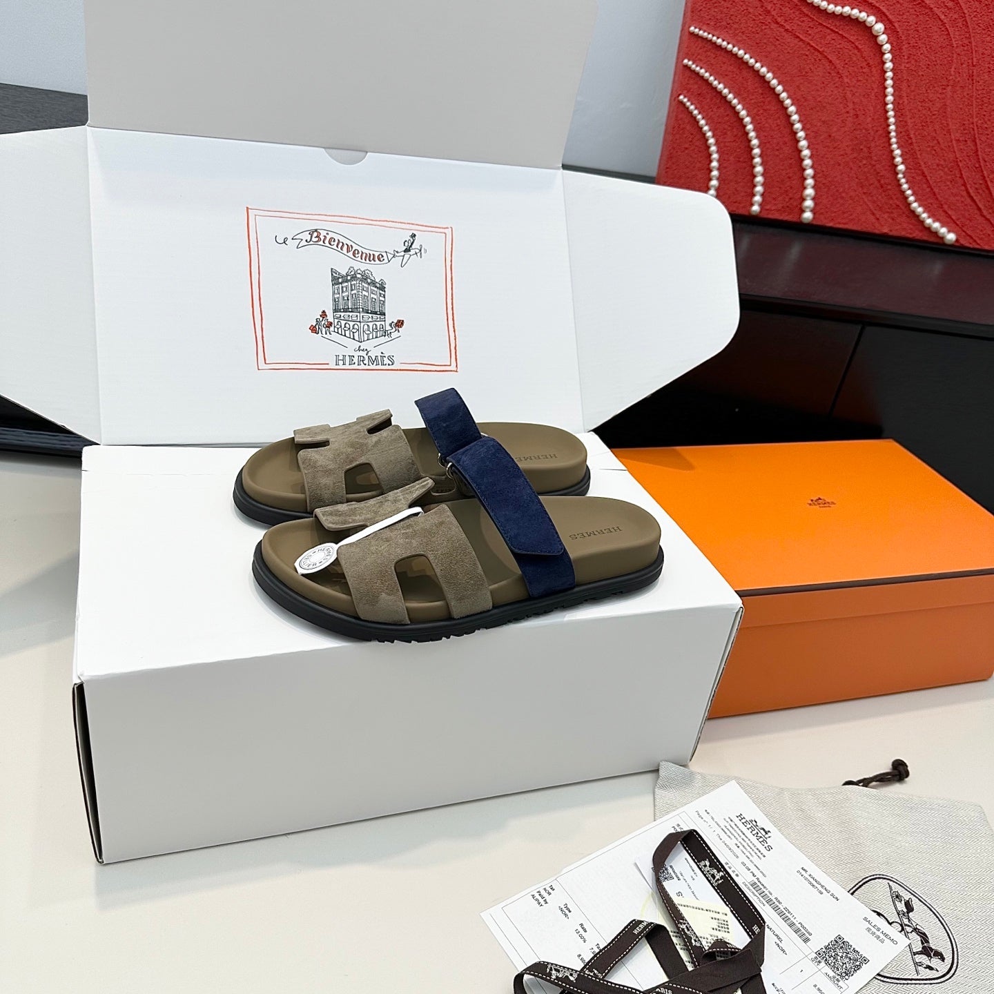 Hermes 2026 Chypre Sandal Suede Leather 992529