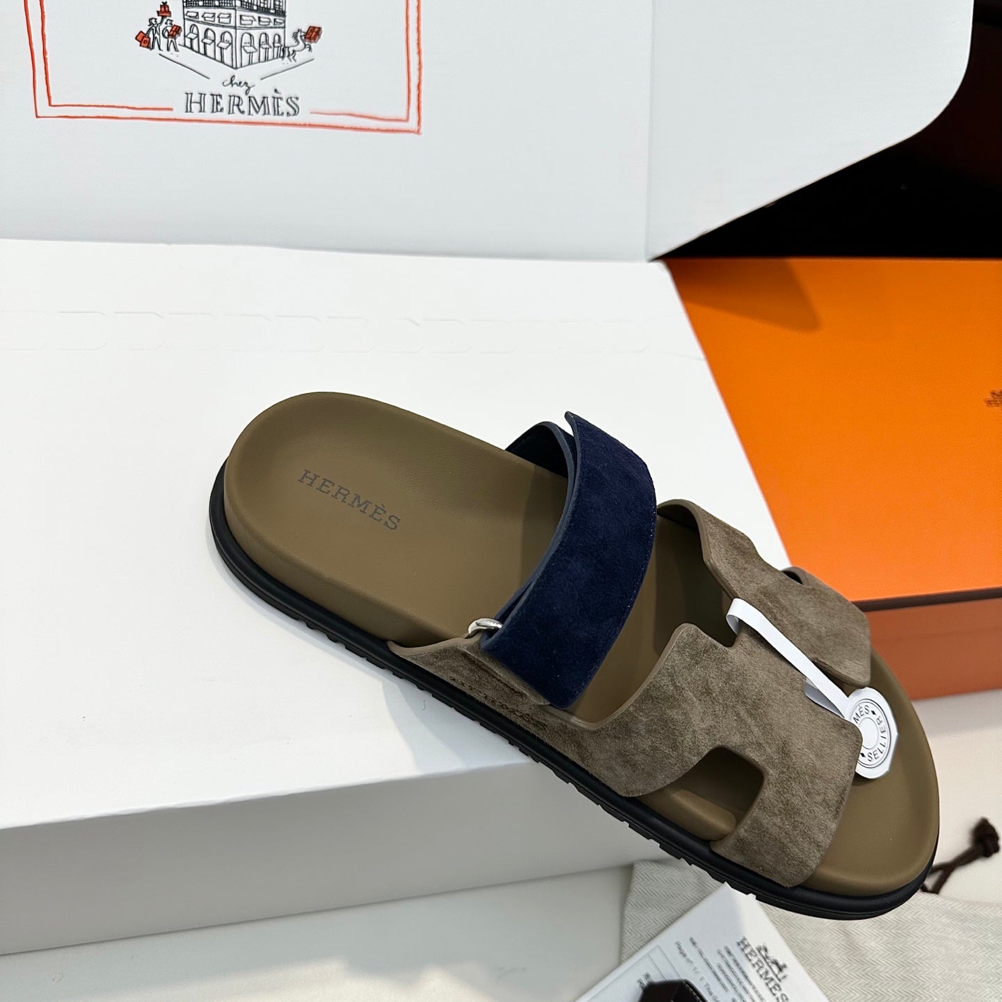 Hermes 2026 Chypre Sandal Suede Leather 992529