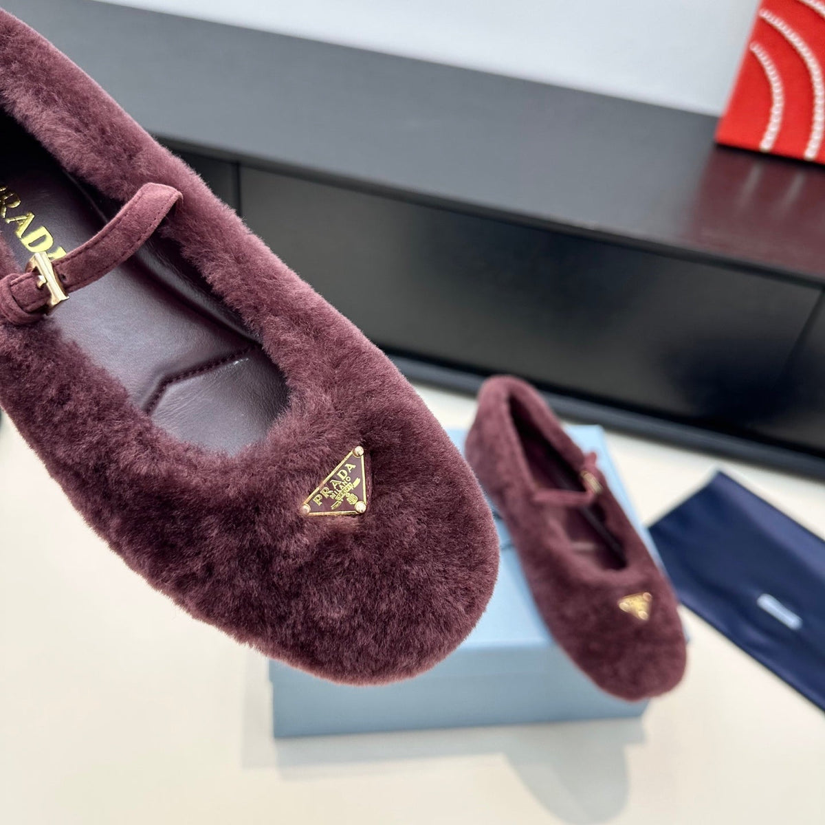 Prada 2026 Ballet Flat Wool 149590