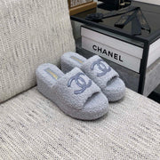 CC wedge Sandal Grey Wool