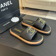 CC 25C Slippers Black Sheepskin 213106