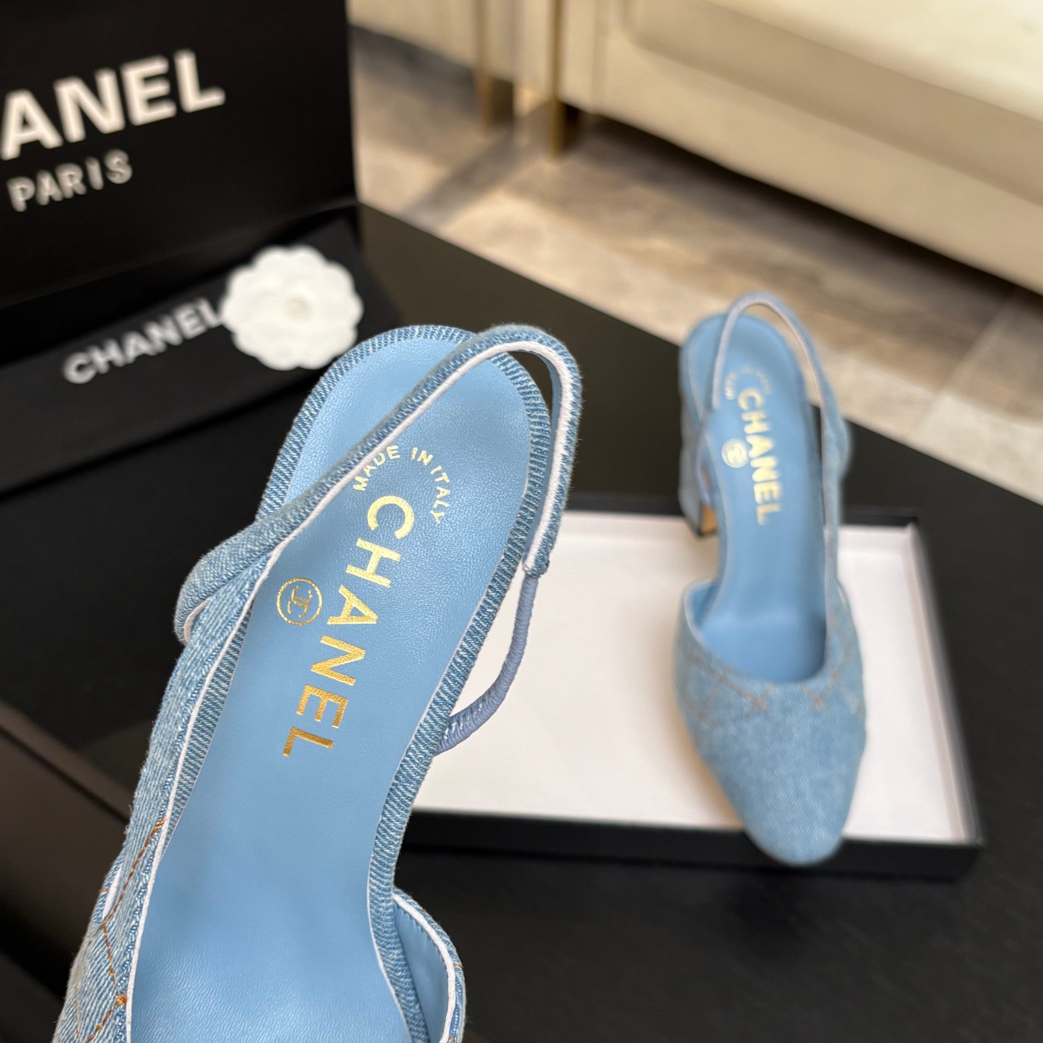 Chanel 2026 Shoe Denim Suede Sheepskin 958004