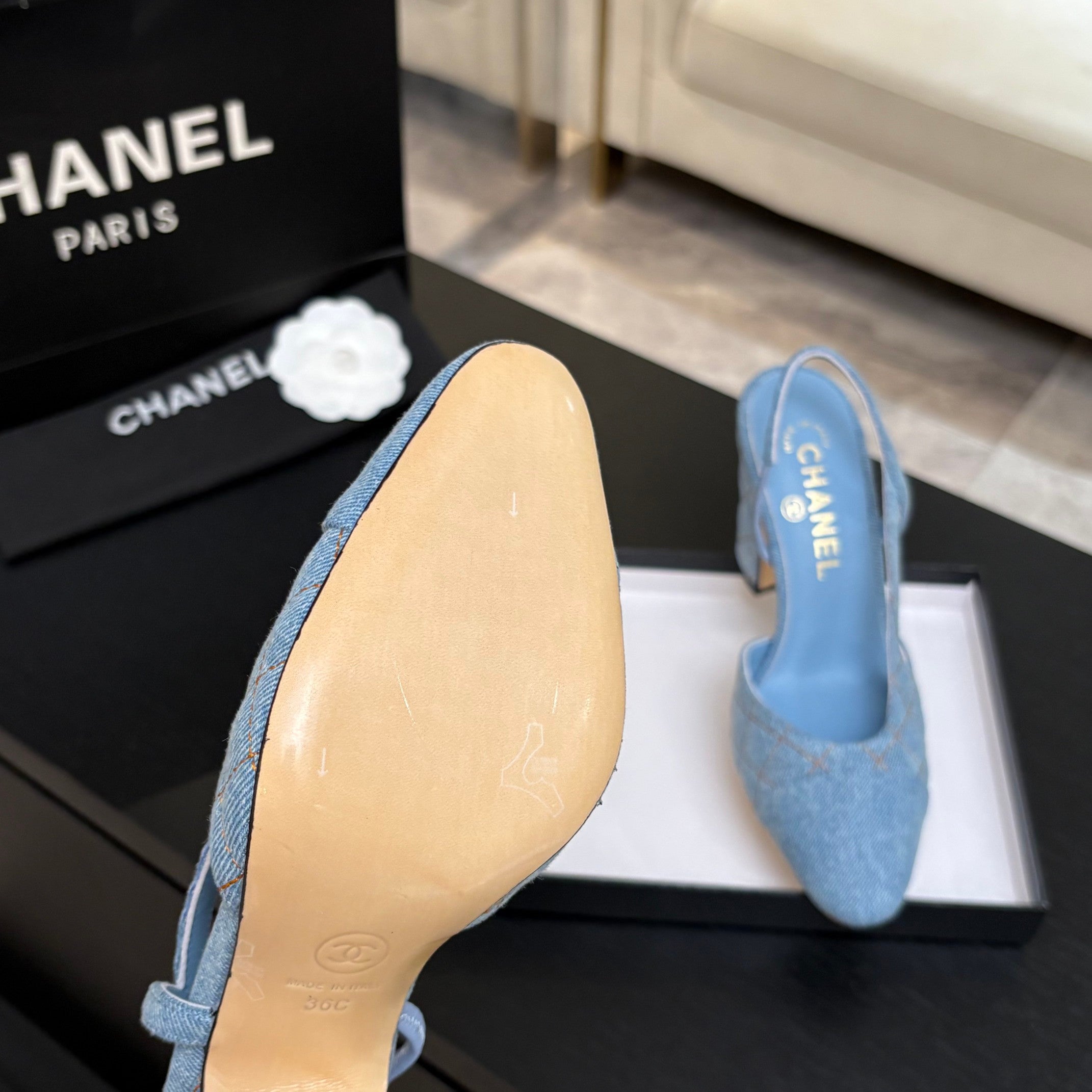 Chanel 2026 Shoe Denim Suede Sheepskin 958004