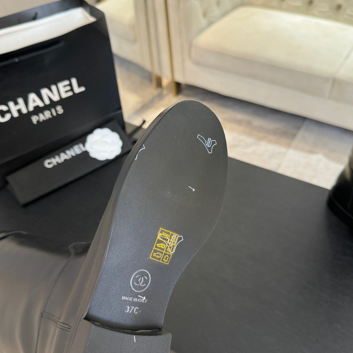 Chanel 2026 Chain Riding Boot Sheepskin 958097