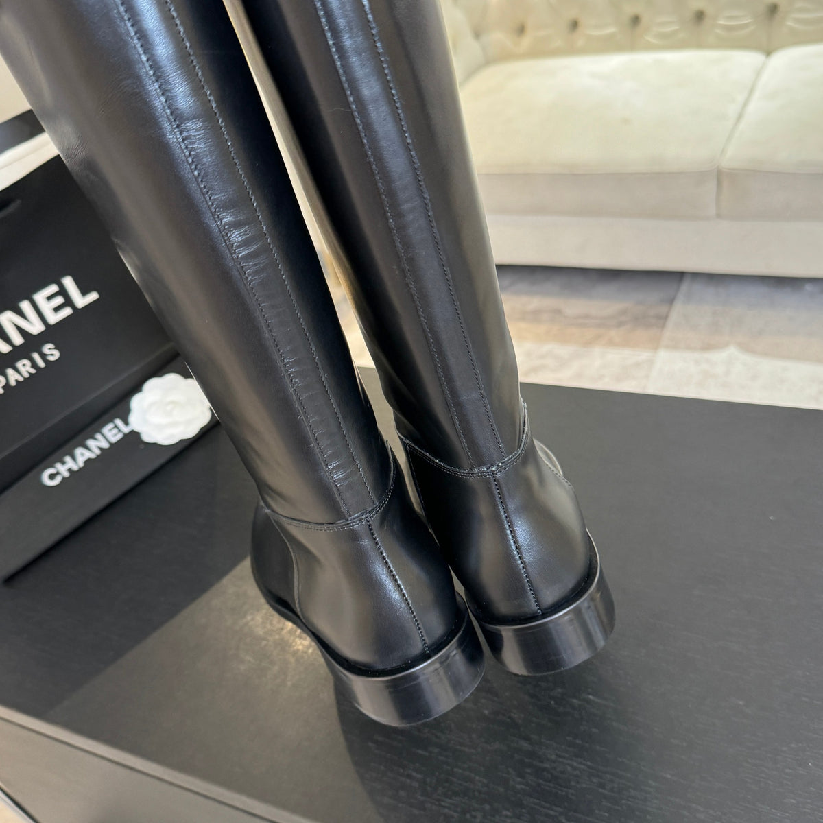 Chanel 2026 Chain Riding Boot Sheepskin 958097