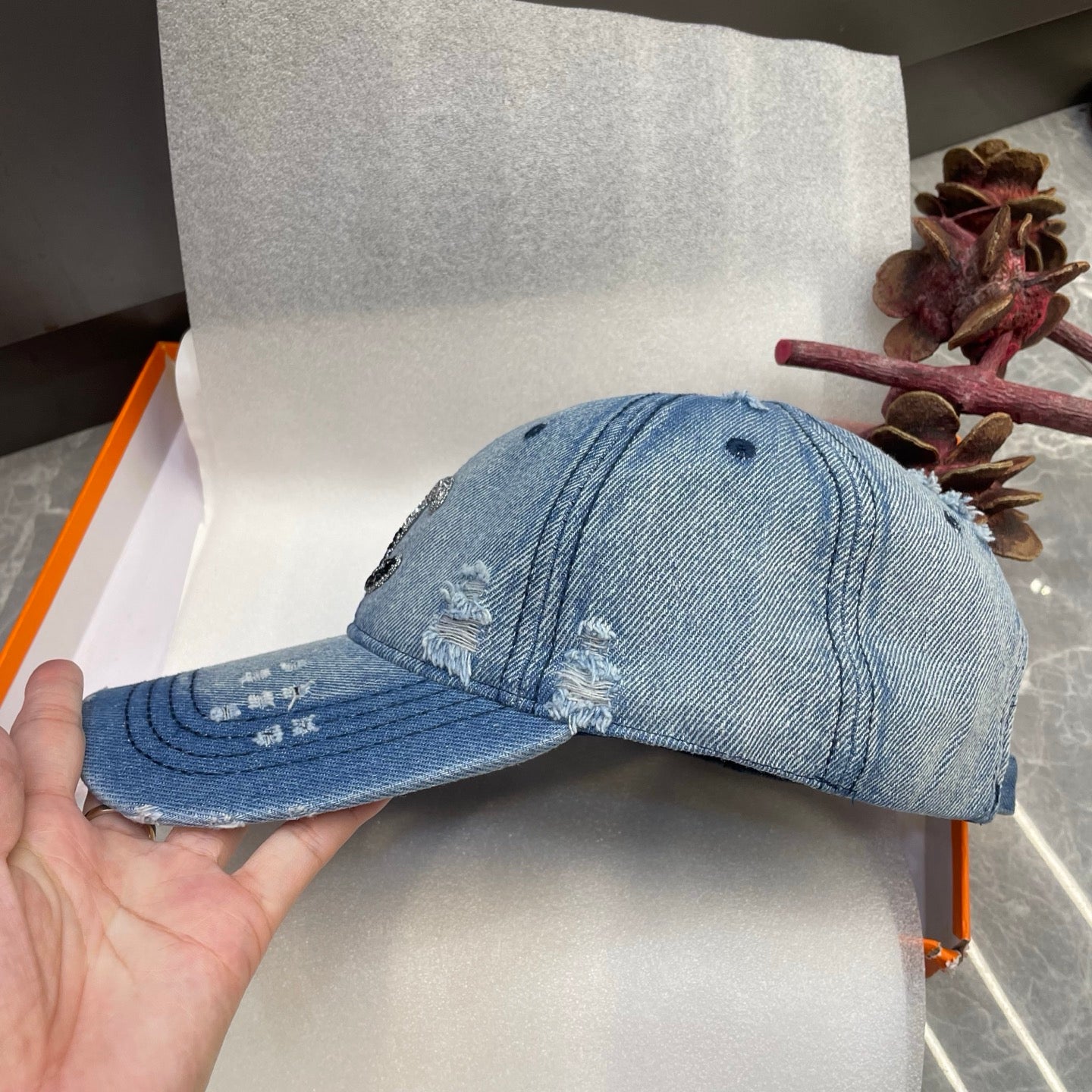 Chanel Denim Baseball Cap 213487
