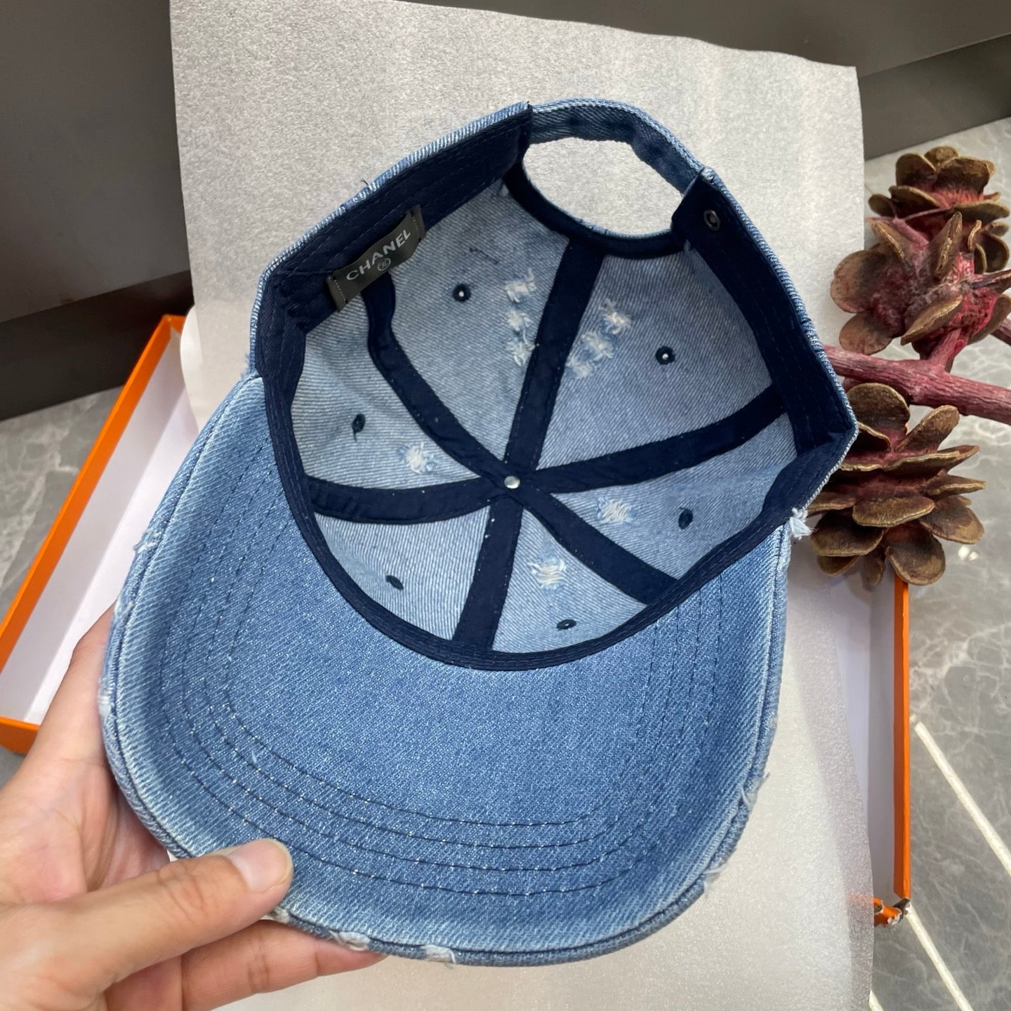 Chanel Denim Baseball Cap 213487