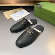 GG Men's Mule Black Cowhide 547673