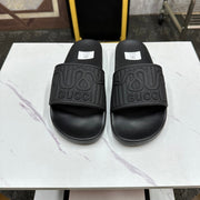 GG Men's Slide Black Sheepskin Rubber 540099