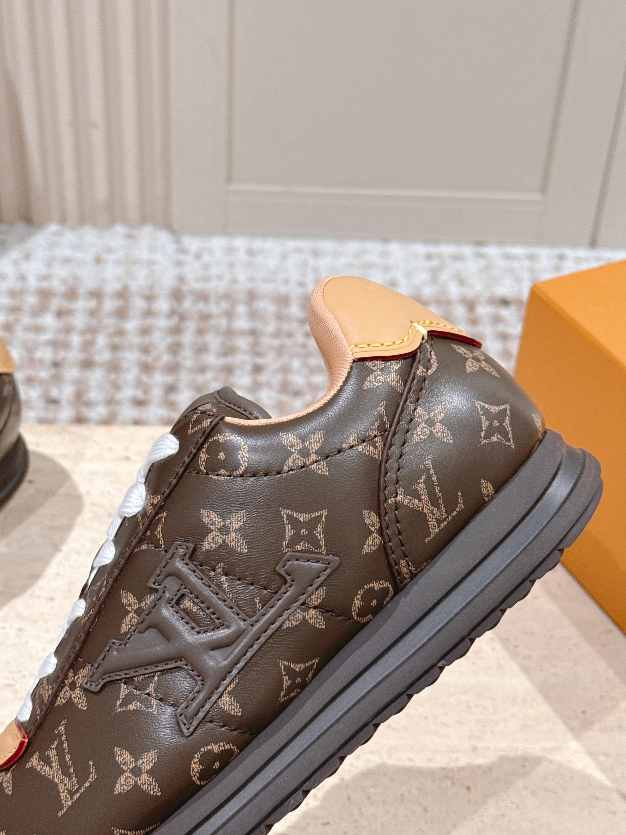 LV 25 Buttersoft Sneakers Brown Calfskin 576984