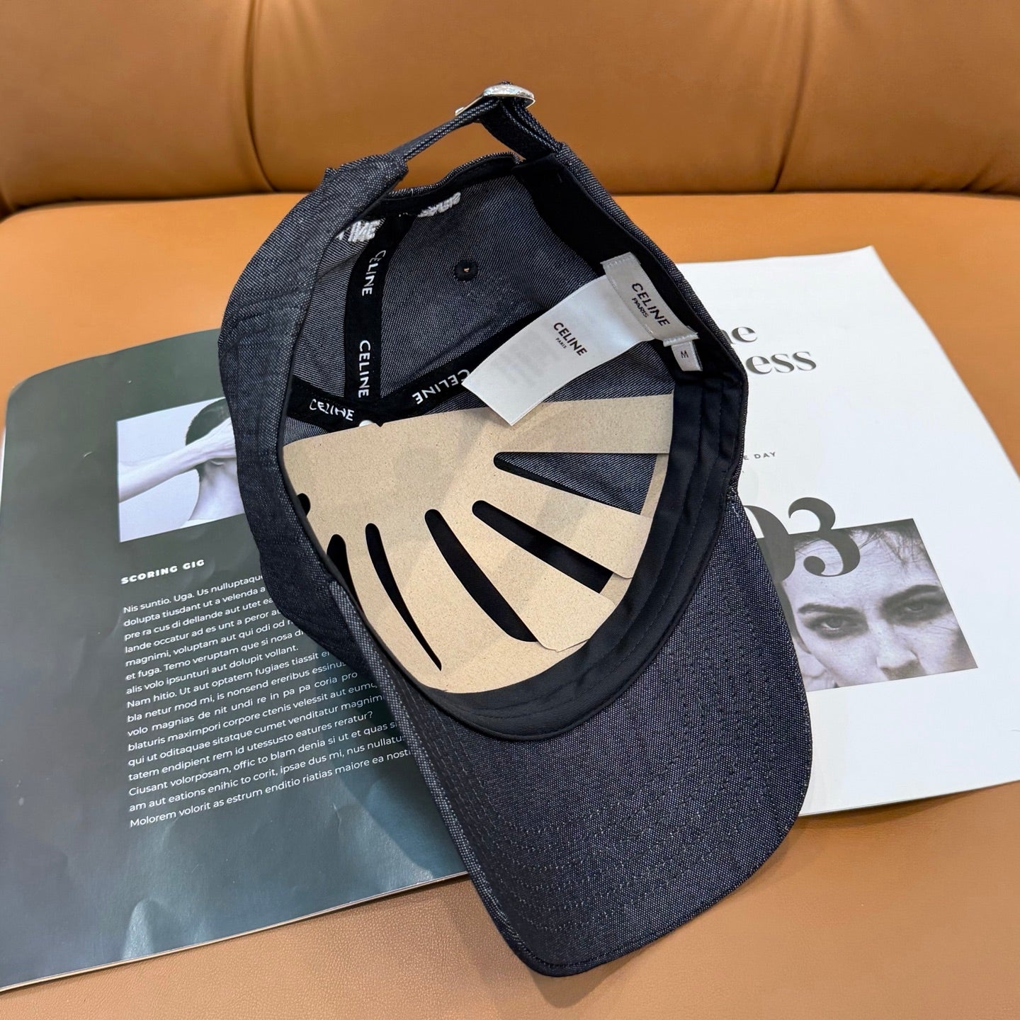 Celine Logo Baseball Cap 448276