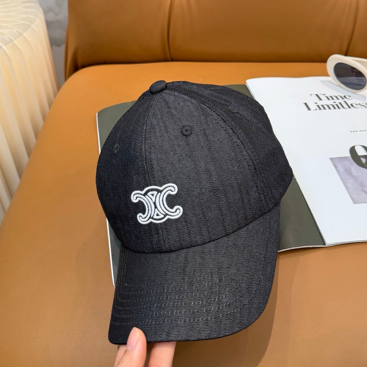Celine Logo Baseball Cap 448276