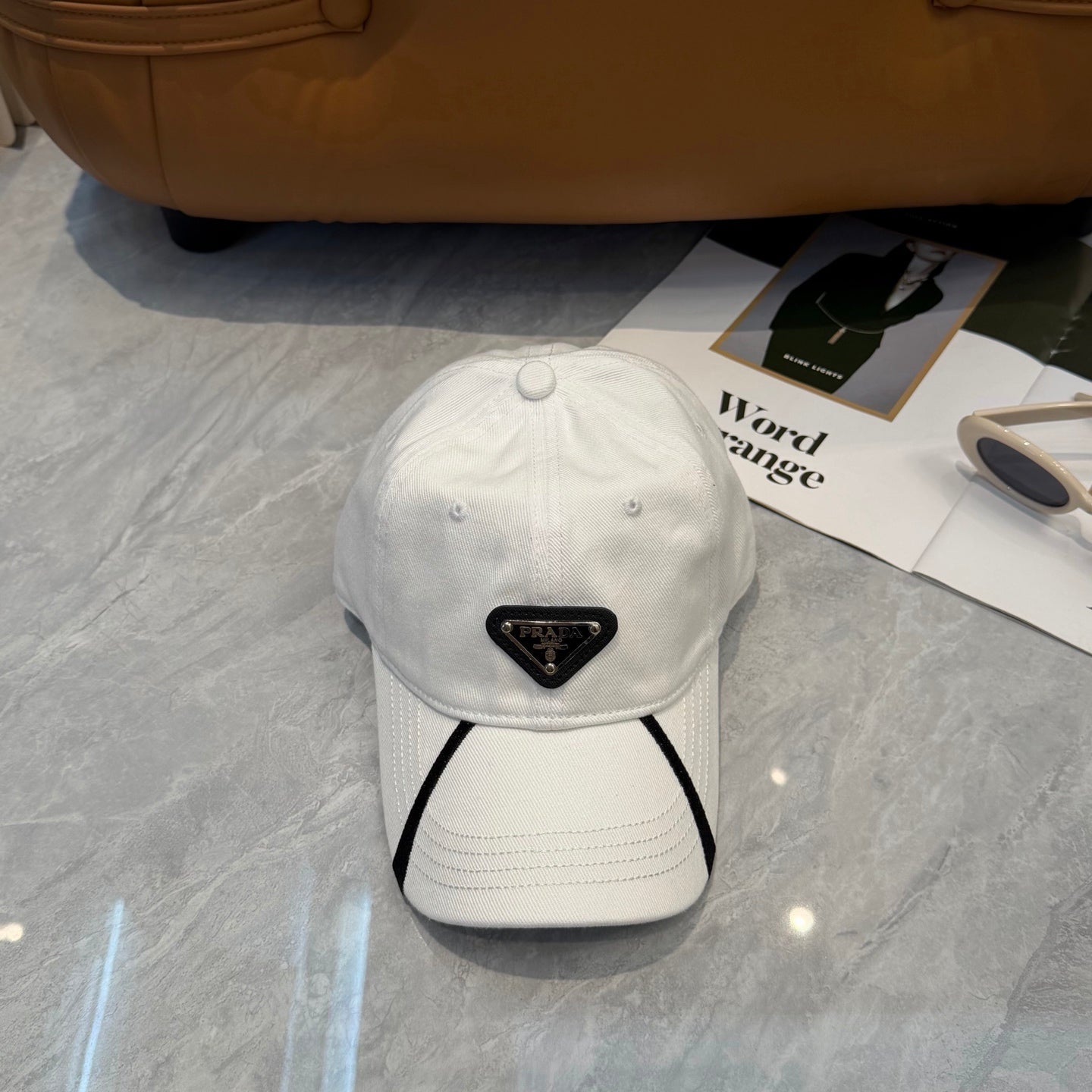 Prada Cotton Baseball Cap 413158