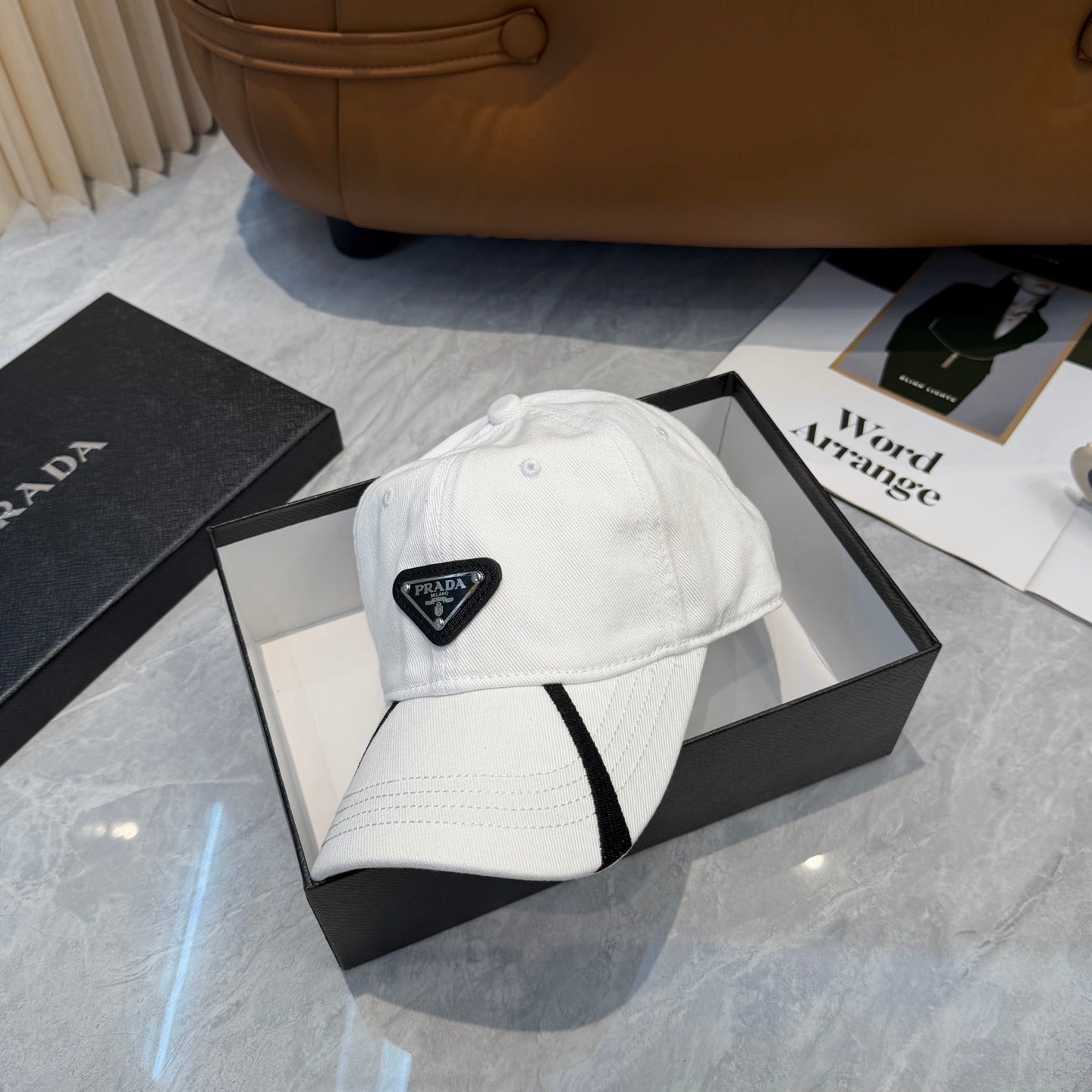 Prada Cotton Baseball Cap 413158