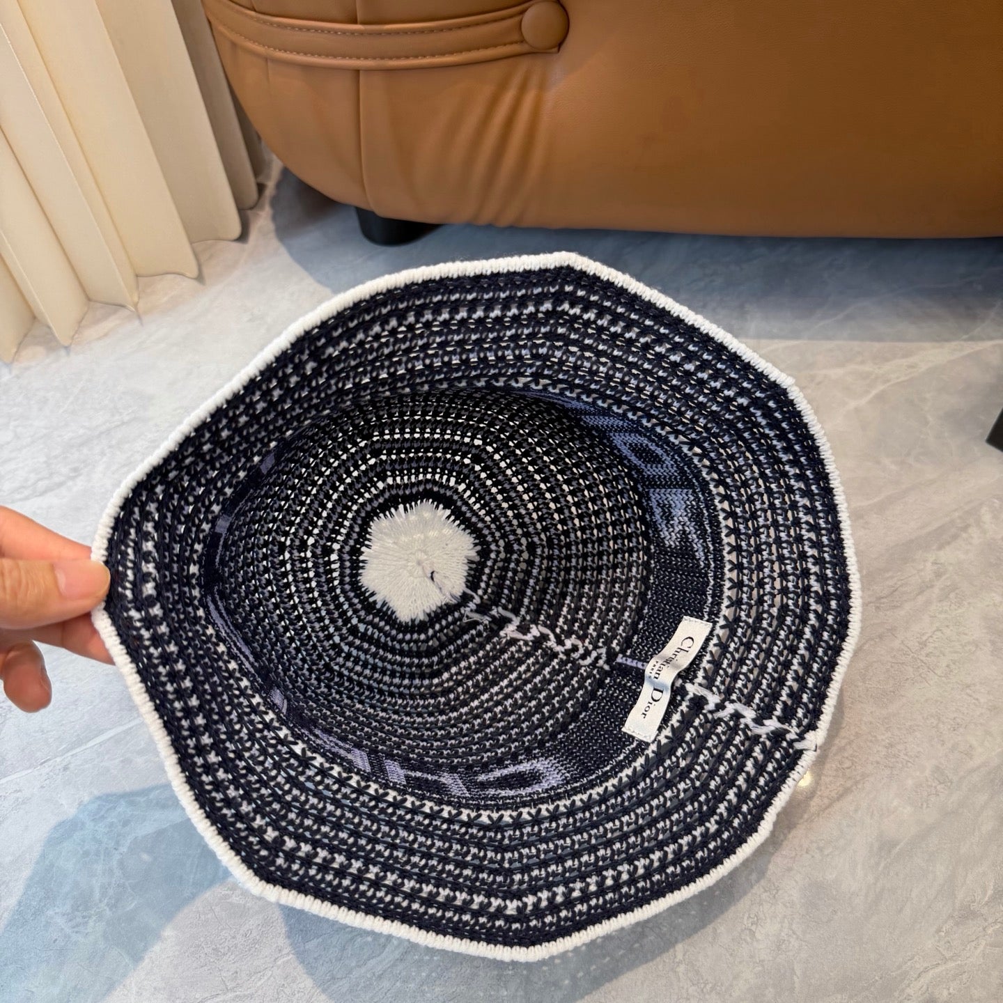 Dior Striped Bucket Hat Wool 280840
