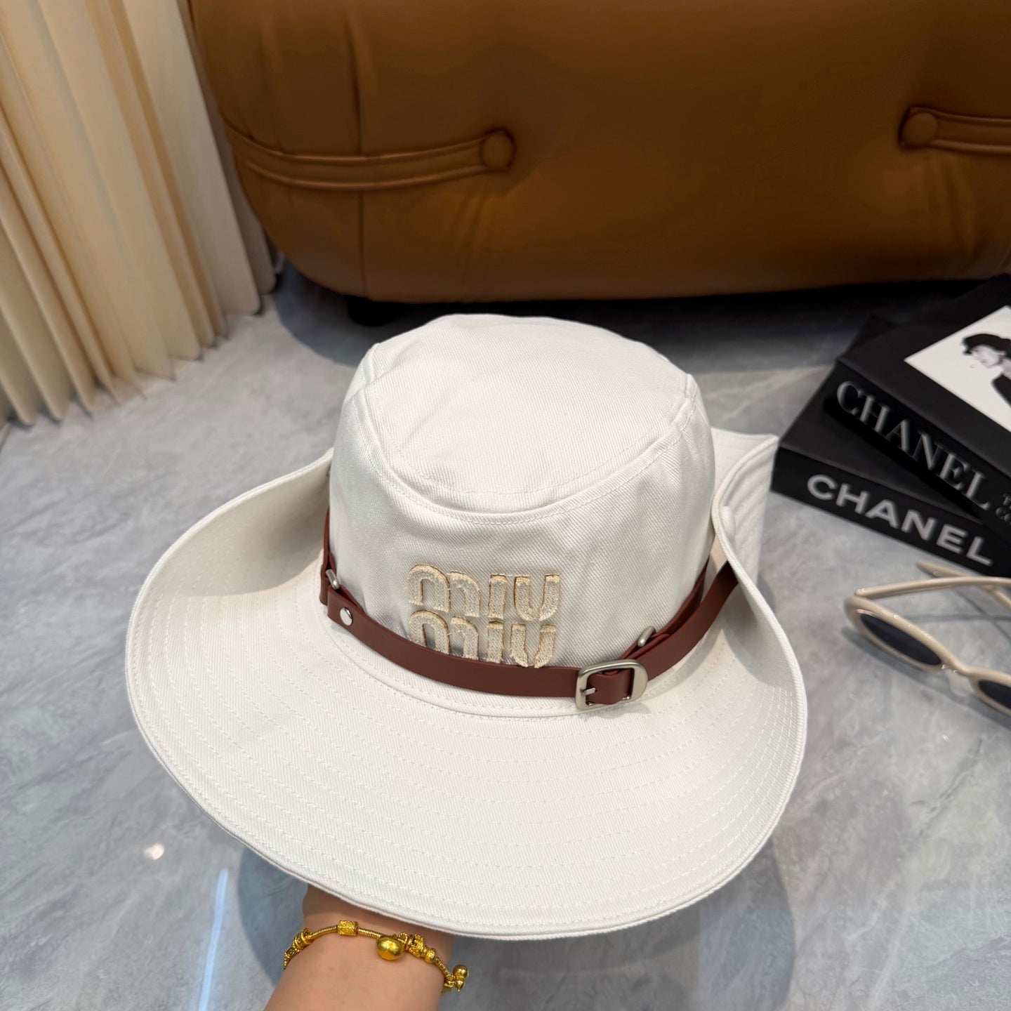 Miumiu Foldable Fisherman Hat Cotton 323655
