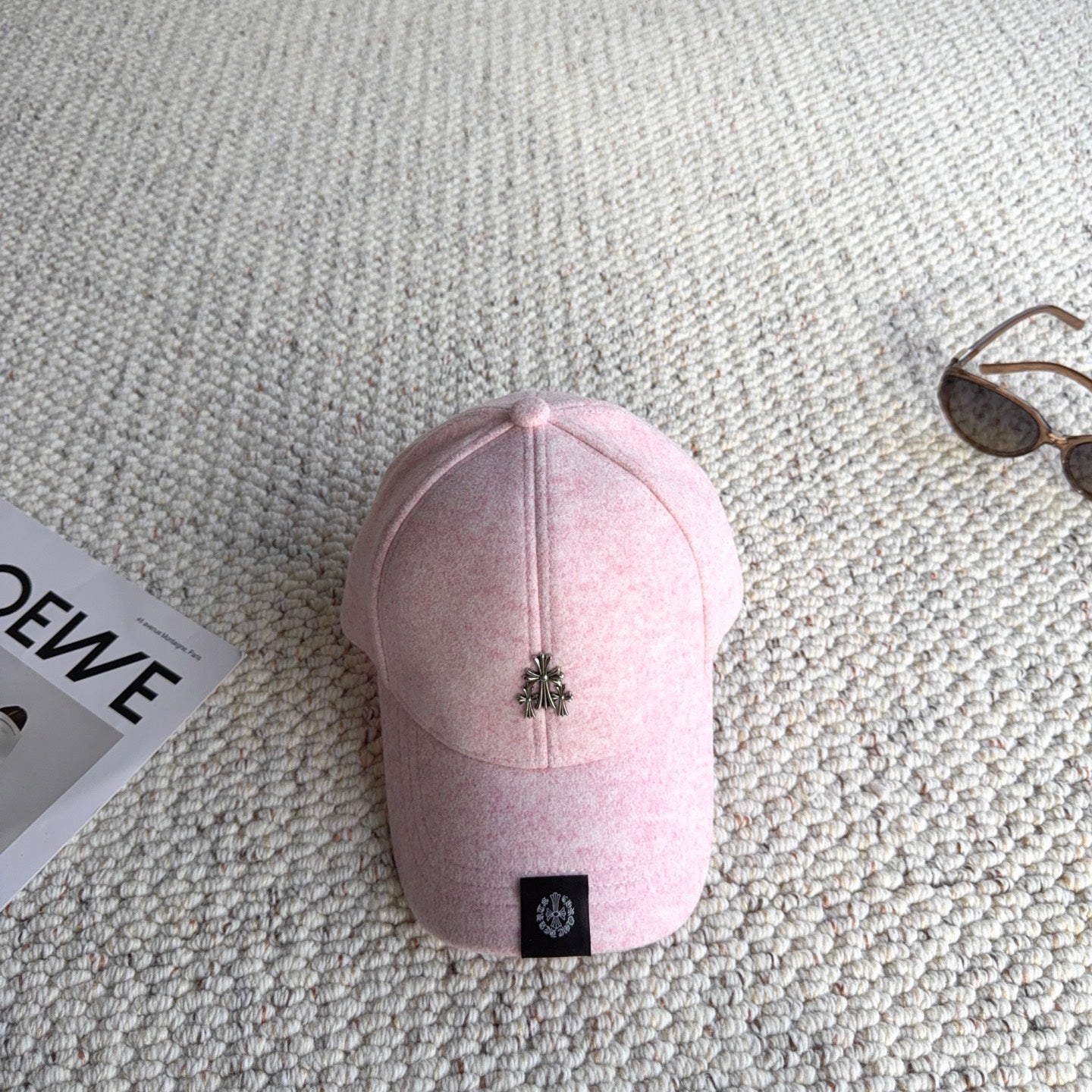 Chrome Hearts Wool Baseball Cap 413192