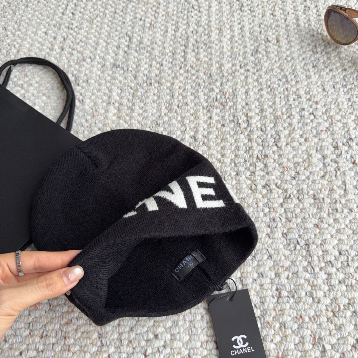 Chanel Knit Beanie Hat 454062