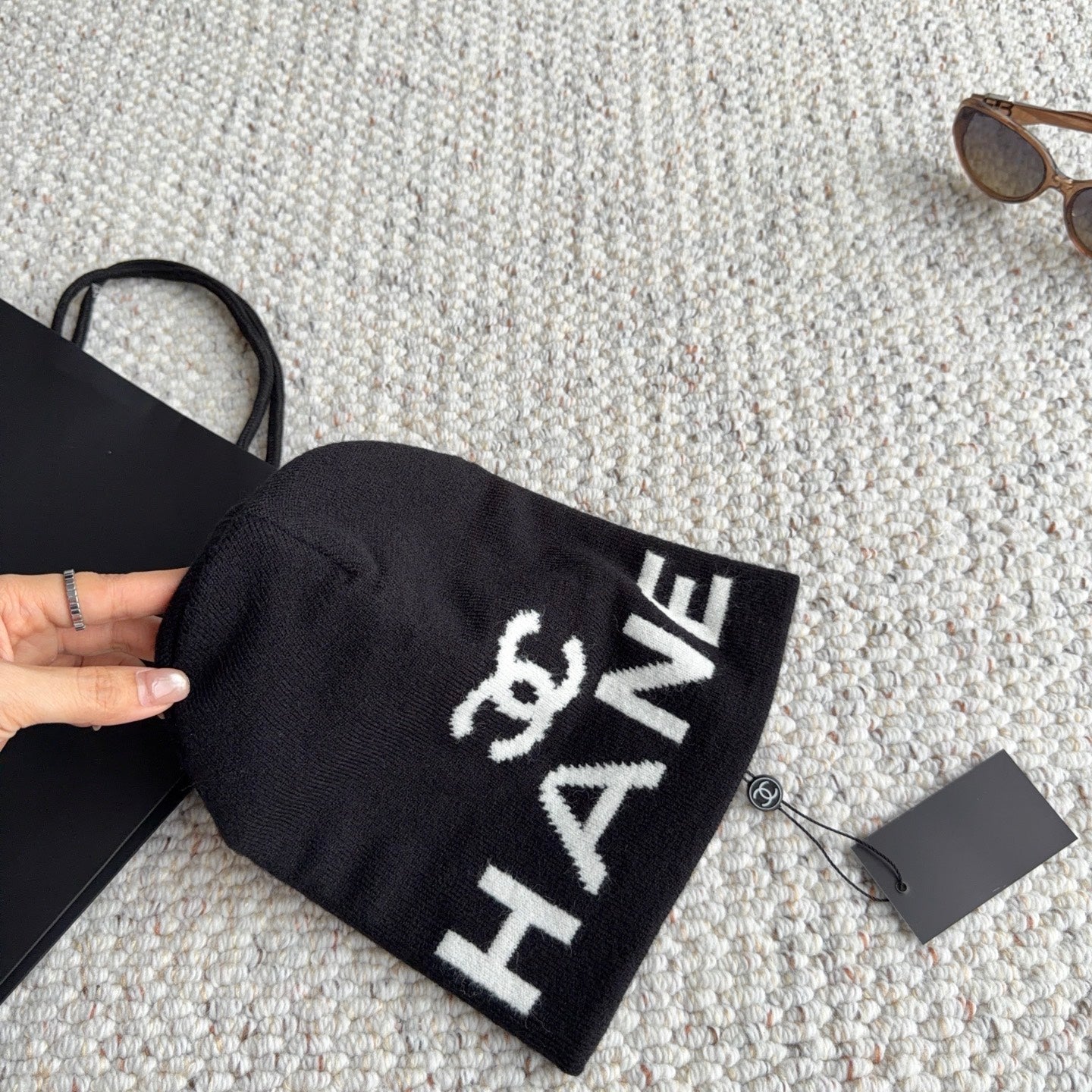 Chanel Knit Beanie Hat 454062