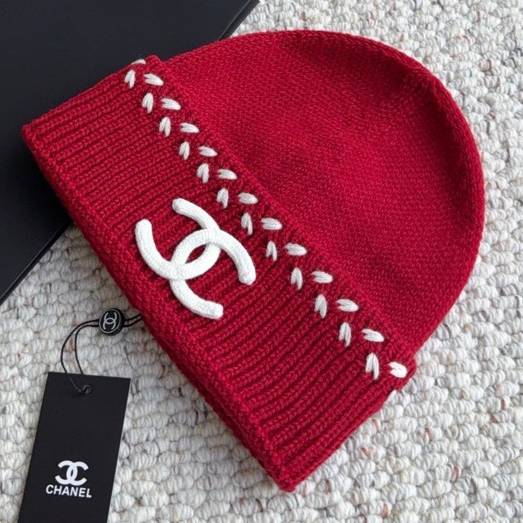 Chanel Knit Beanie Hat 454066