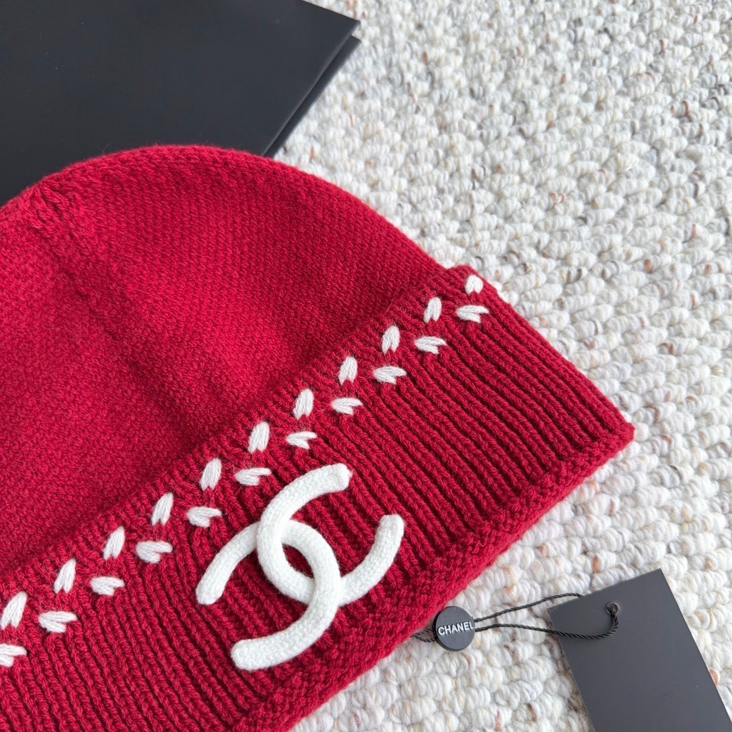 Chanel Knit Beanie Hat 454066