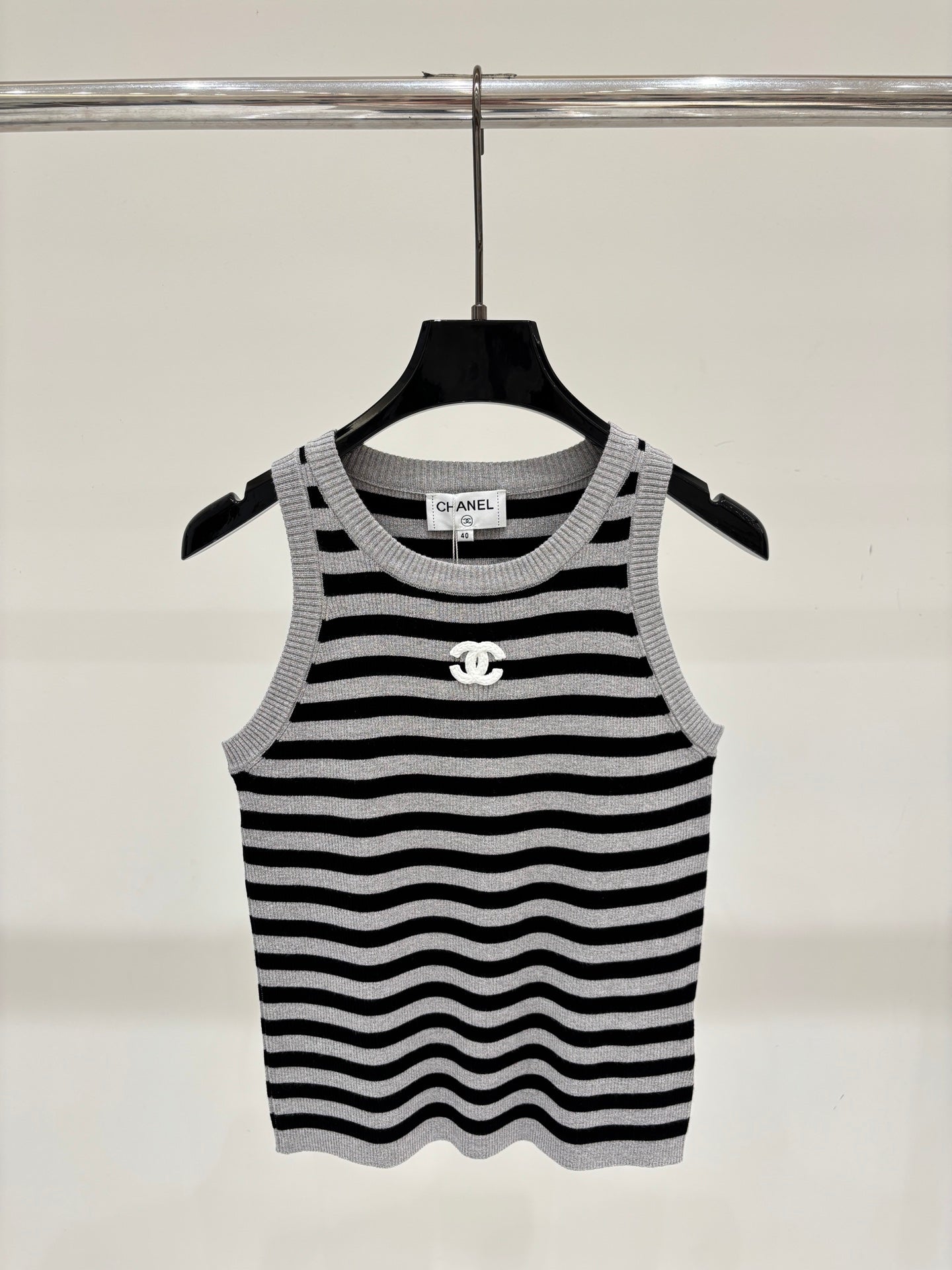 Chanel 2026 Striped Vest Wool 413791