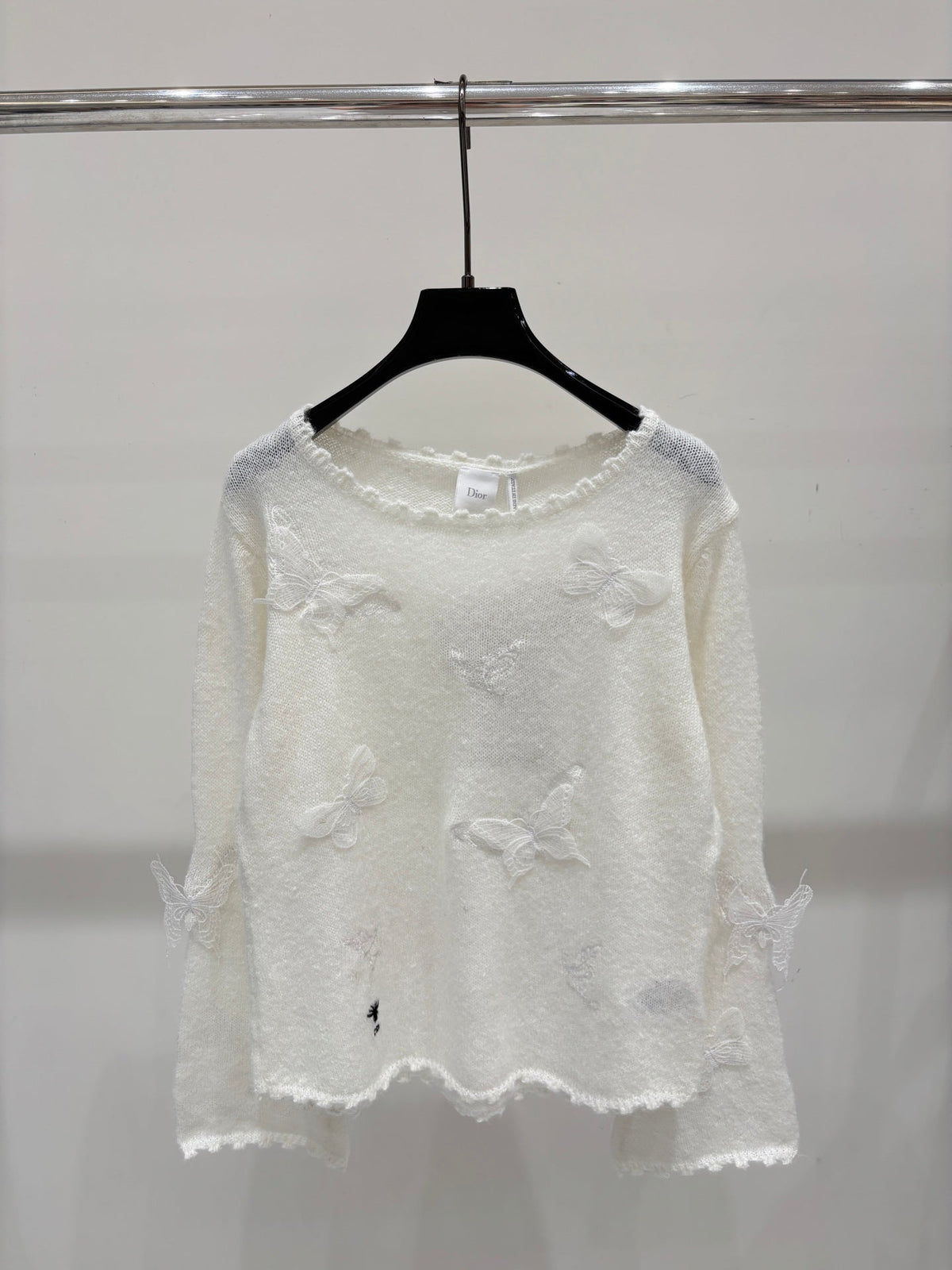 Dior 2026 Lace Butterfly Knitted Top Wool 481899