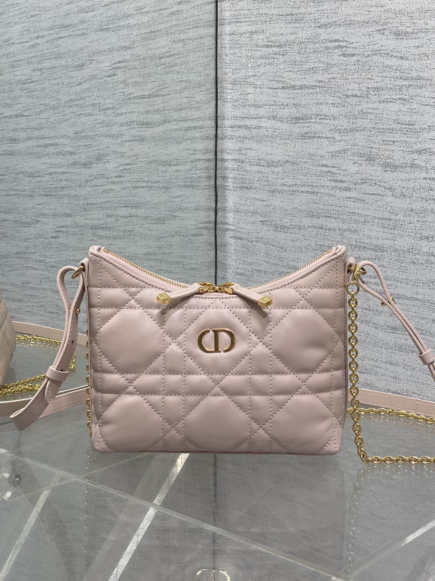 Dior 2025 Bag 19cm Pink Lambskin 272828