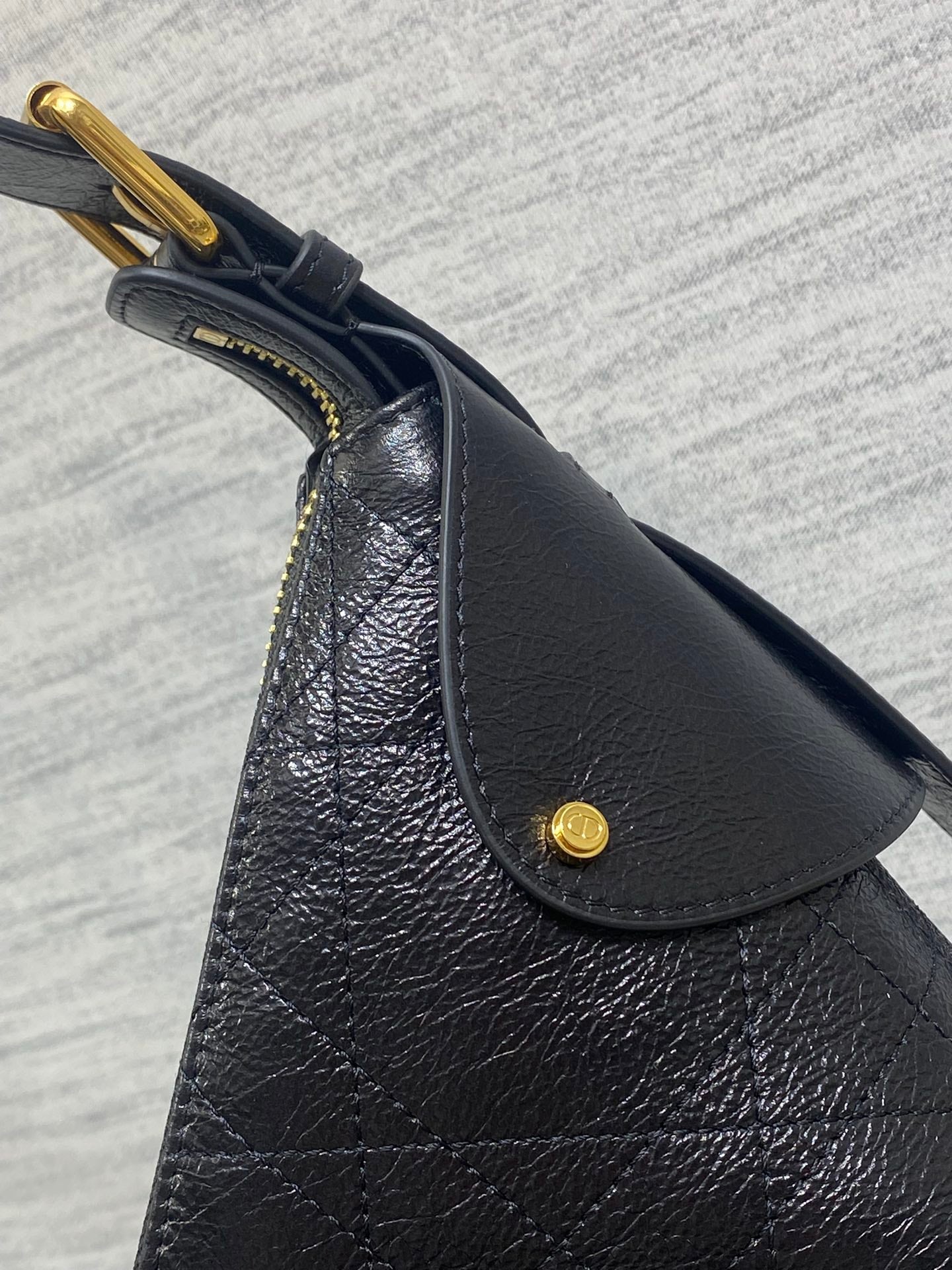 Dior 2025 Voyage Bag 34cm Black Grained Calfskin 267755