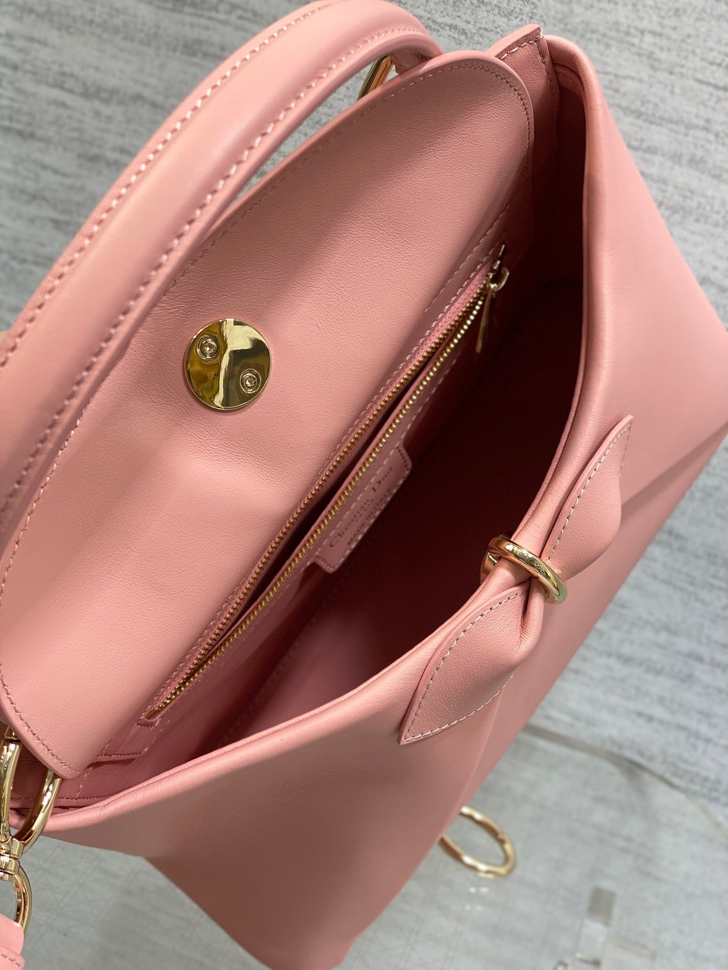 Dior 2025 Bow Bag 28cm Pink Leather 272507