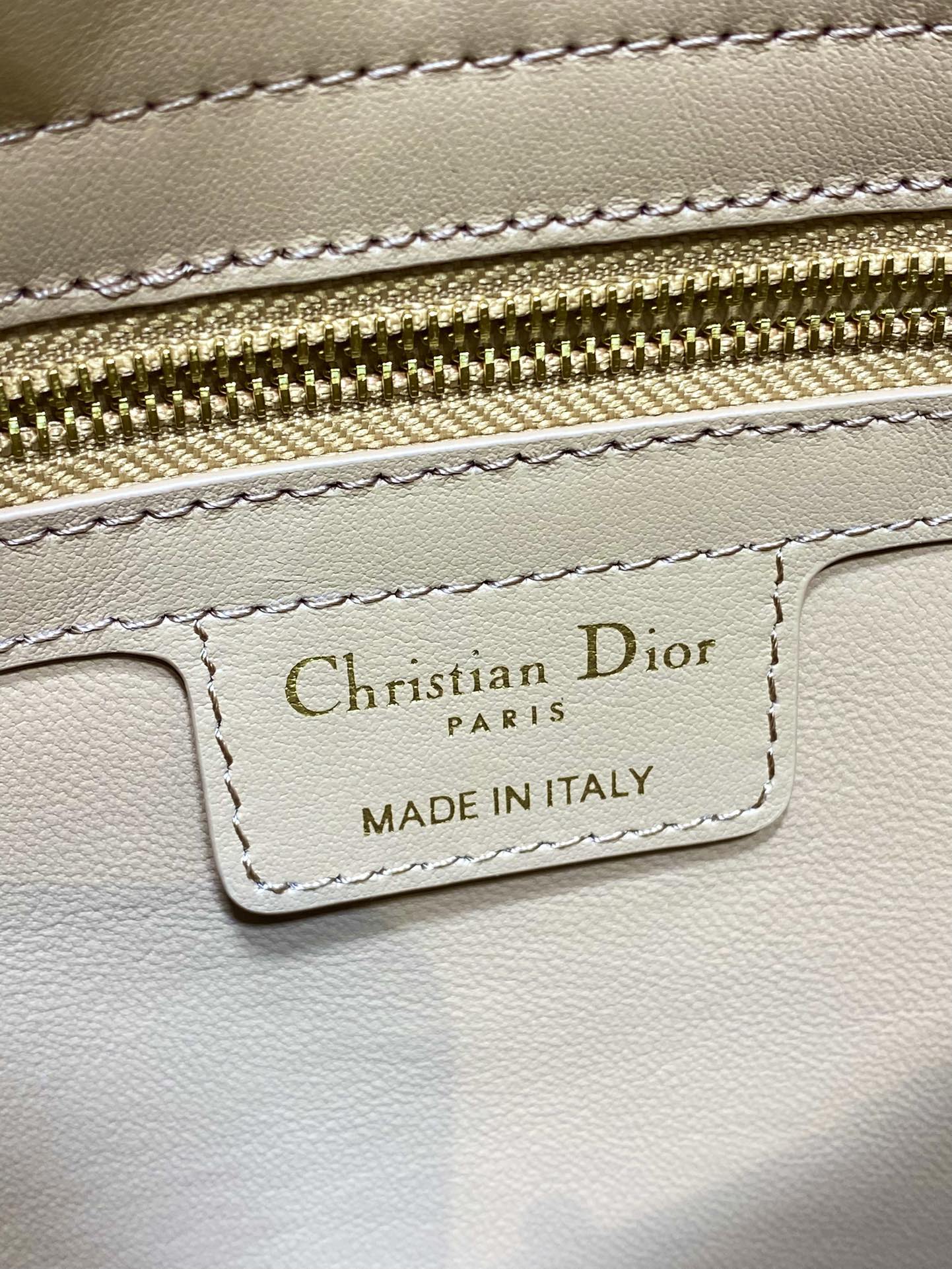 Dior 2025 Bow Bag 28cm Beige Leather 272513