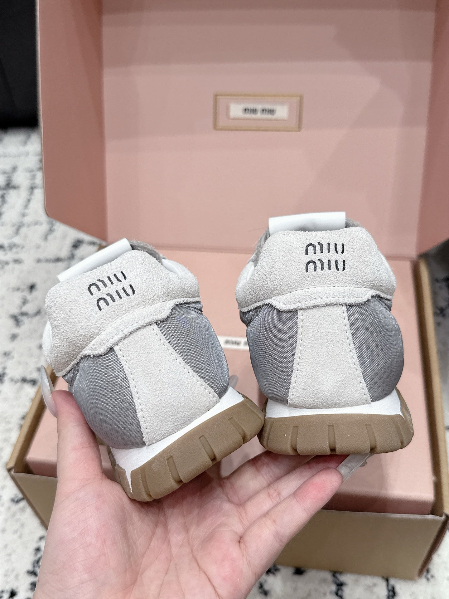 Miumiu 2026 Tyre Sneakers Fabric Suede 955041