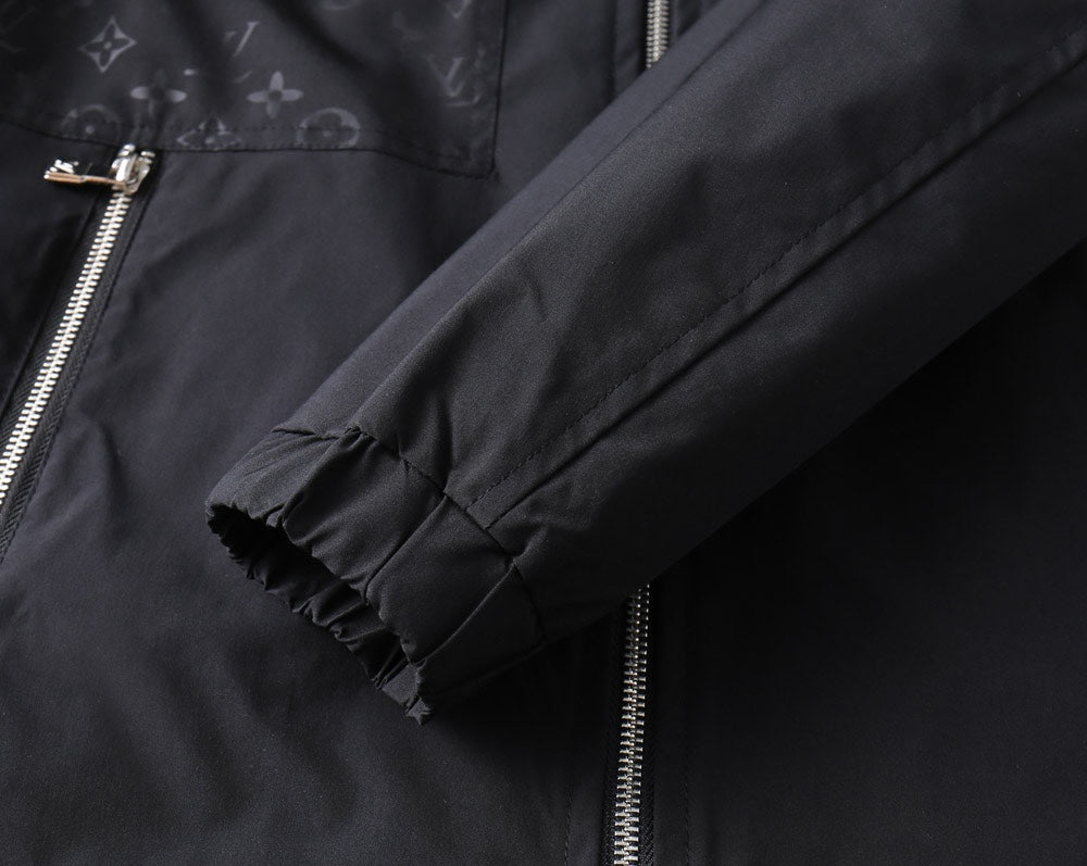 LV HOODED JACKET BLACK MONOGRAM 239039