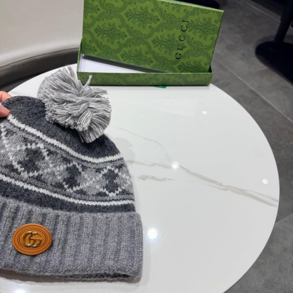Gucci Wool Blend Knitted Hat 447961