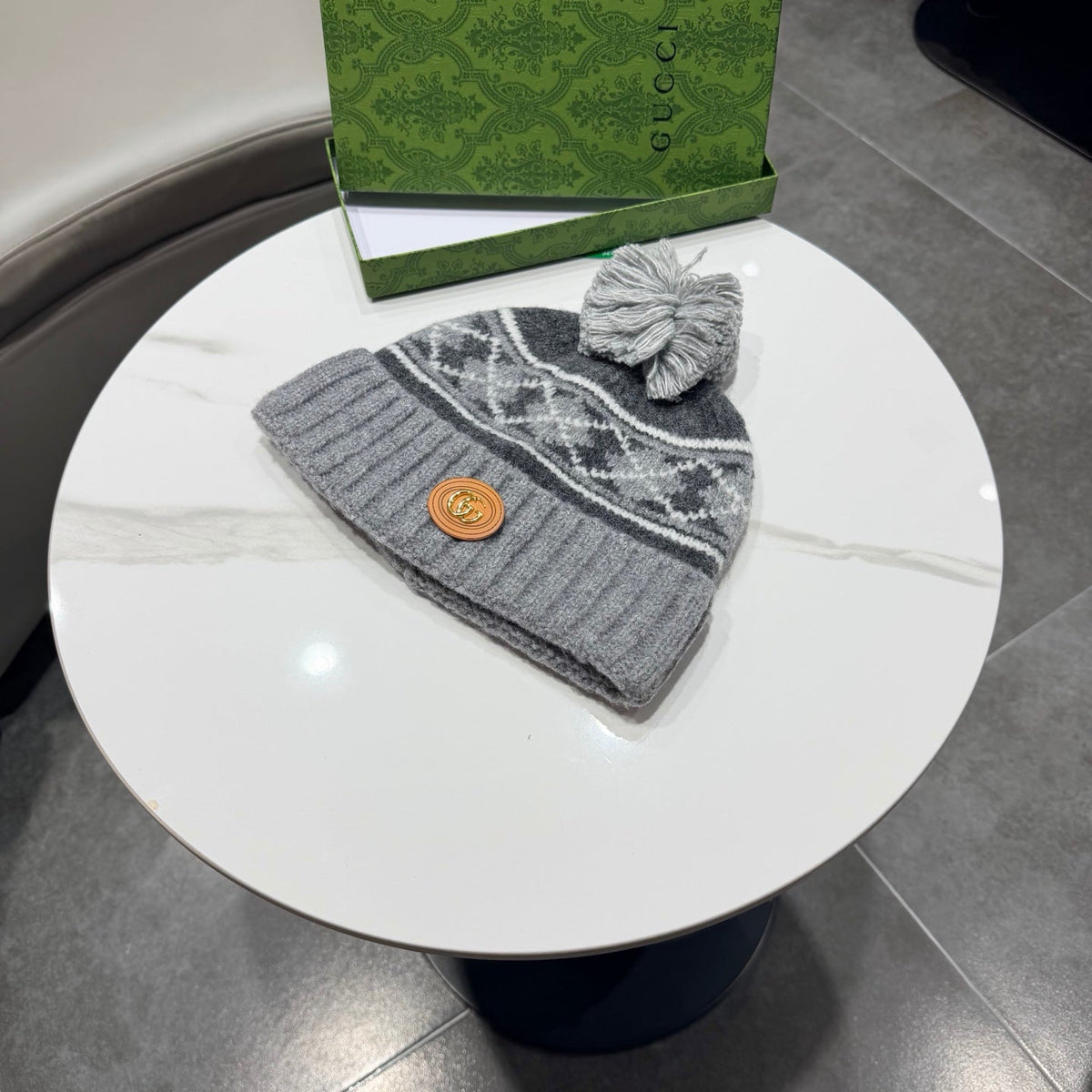 Gucci Wool Blend Knitted Hat 447961