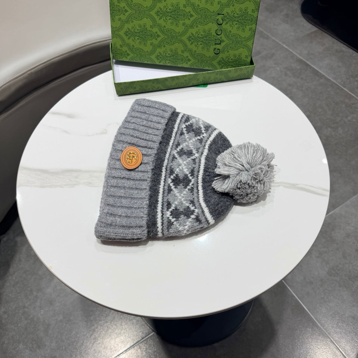Gucci Wool Blend Knitted Hat 447961