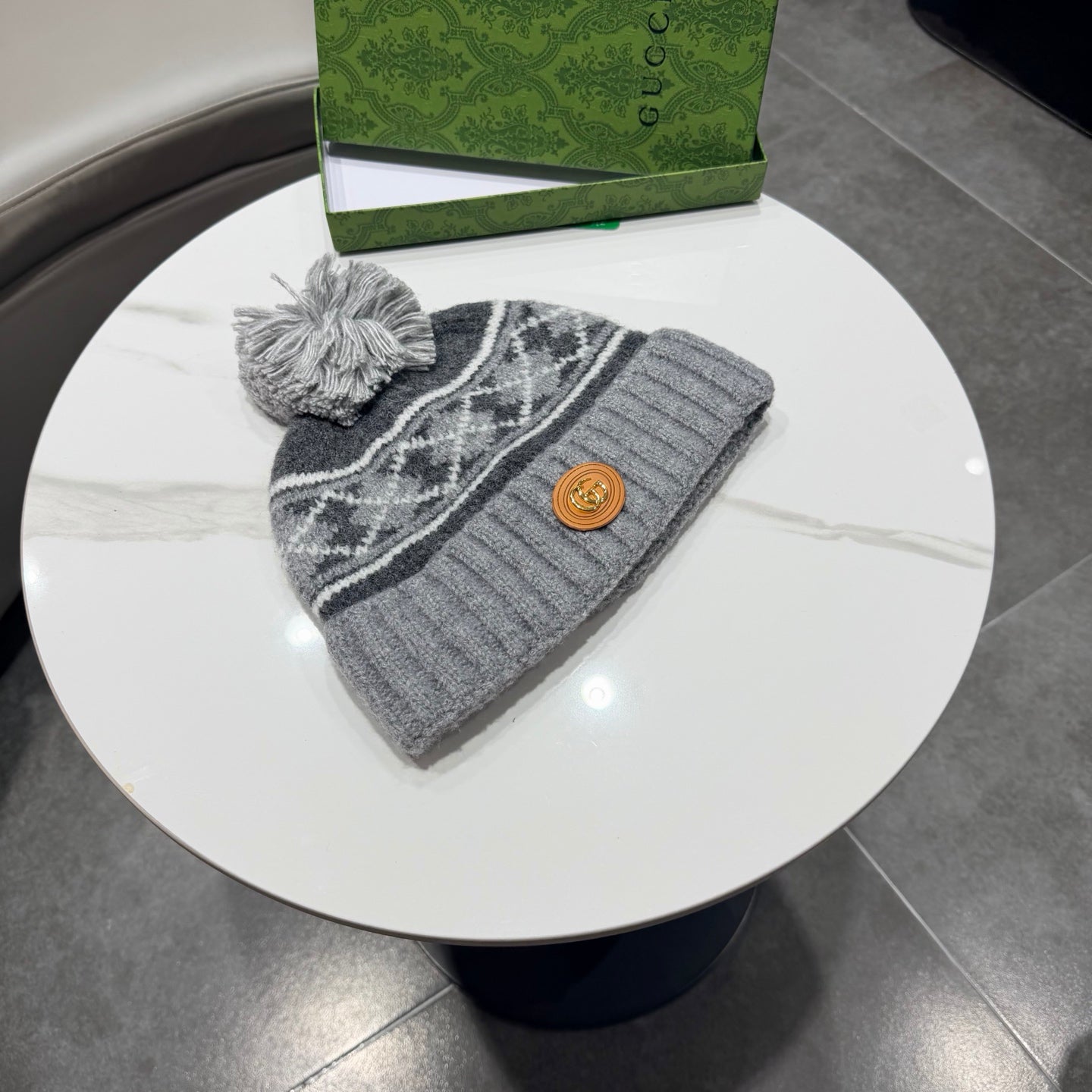 Gucci Wool Blend Knitted Hat 447961