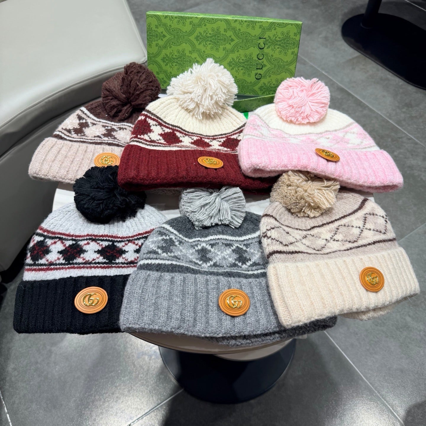 Gucci Wool Blend Knitted Hat 447961