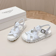Pra Interwoven Straps Sandals 30 White