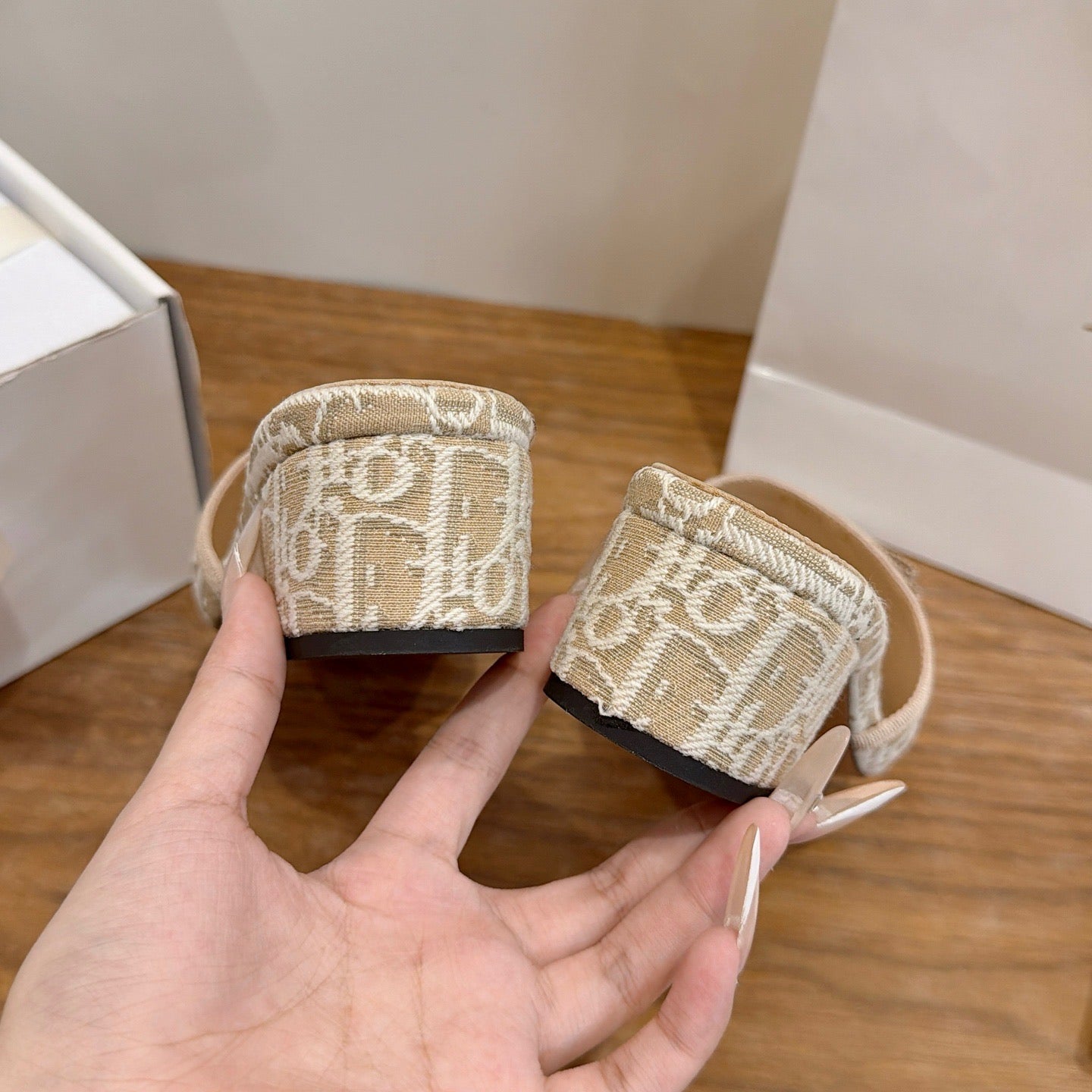 Dior 2026 Bow Sandal Canvas Leather 907874
