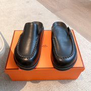 HM Men's 25 Johan Mule Black Sheepskin 582082