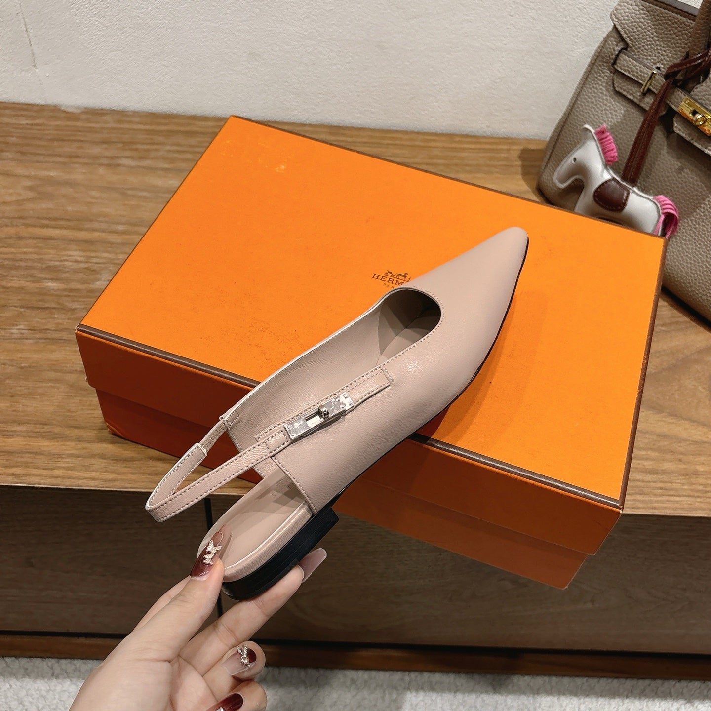 Hermes 2026 Lovely Slingback Flat Calfskin 774720