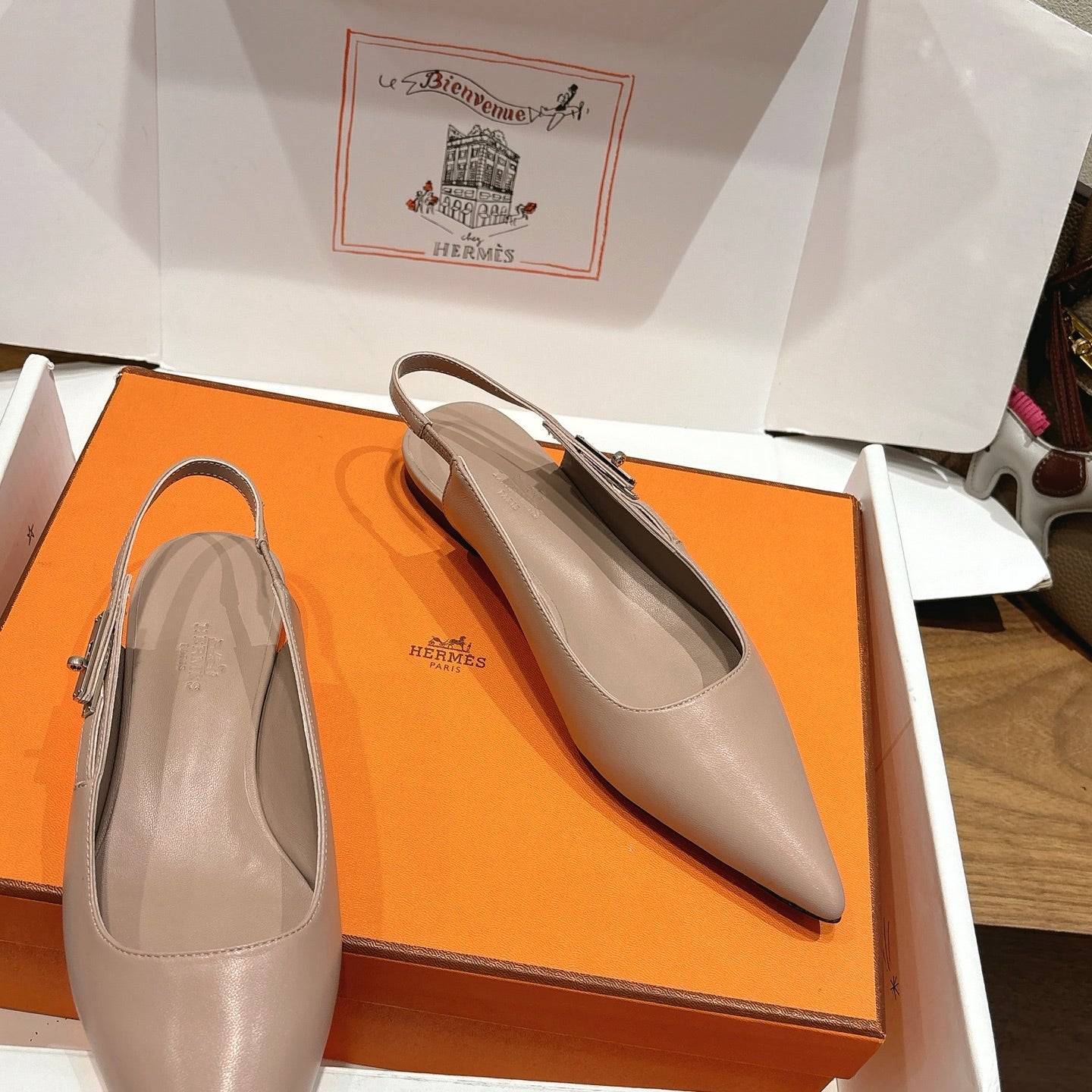 Hermes 2026 Lovely Slingback Flat Calfskin 774720